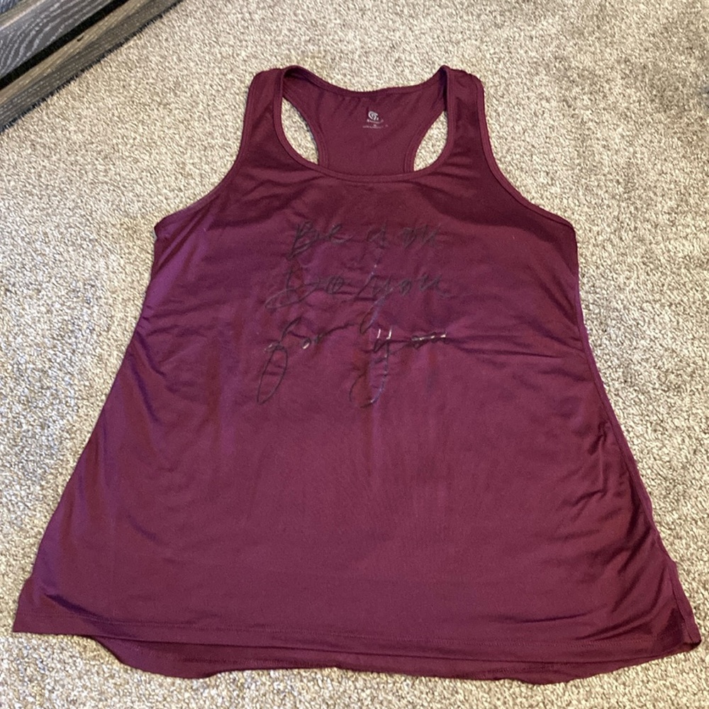 Champion burgundy tank top, size medium